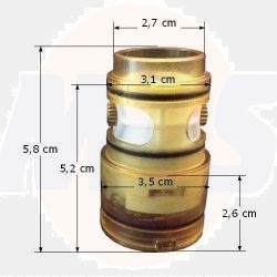 NOBILI  RICAMBIO CARTRIDGE NOBILI TEKNOBILI PLUS AND CUBE RCR46000 / N  8018014885850