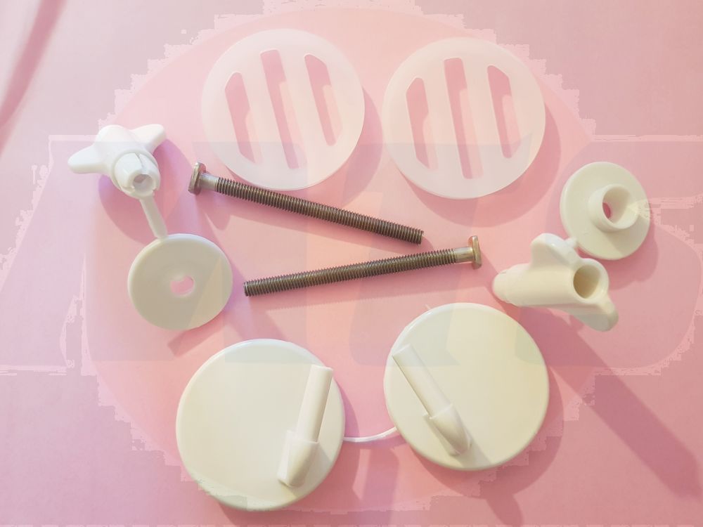 Jacob Delafon replacement nylon Toilet seat Hinges 1240101