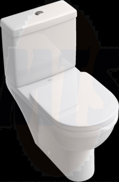 Villeroy & Boch Sedile WC Omnia Architect Compact – Bianco, Cerniere Inox, Fissaggio Universale (9M66E101)