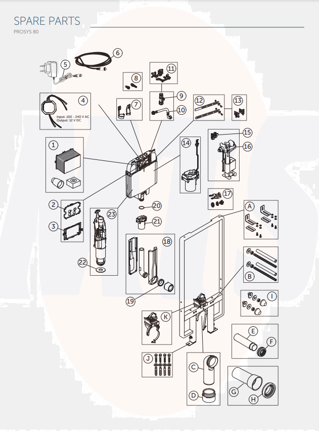RV30167 Prosys 80 Dry Wall Fixing Brackets FIGURE A