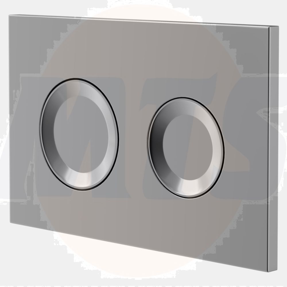 Polished Chrome dual flush plate