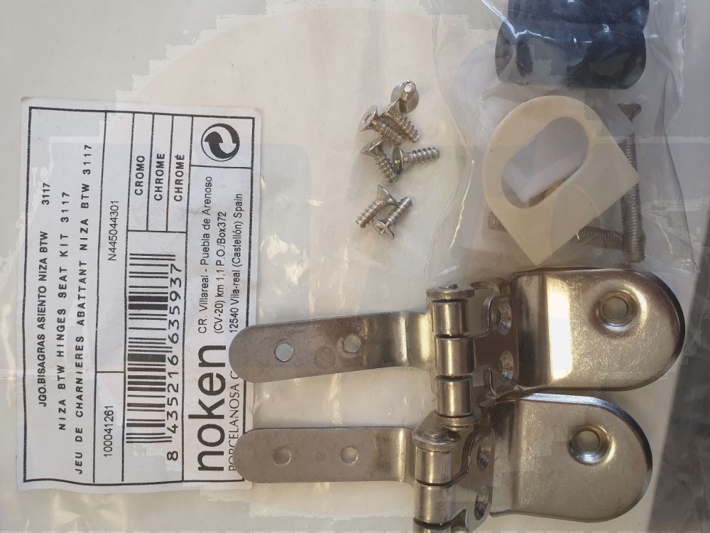 Porcelanosa Niza toilet seat hinges 100041261  N445044301