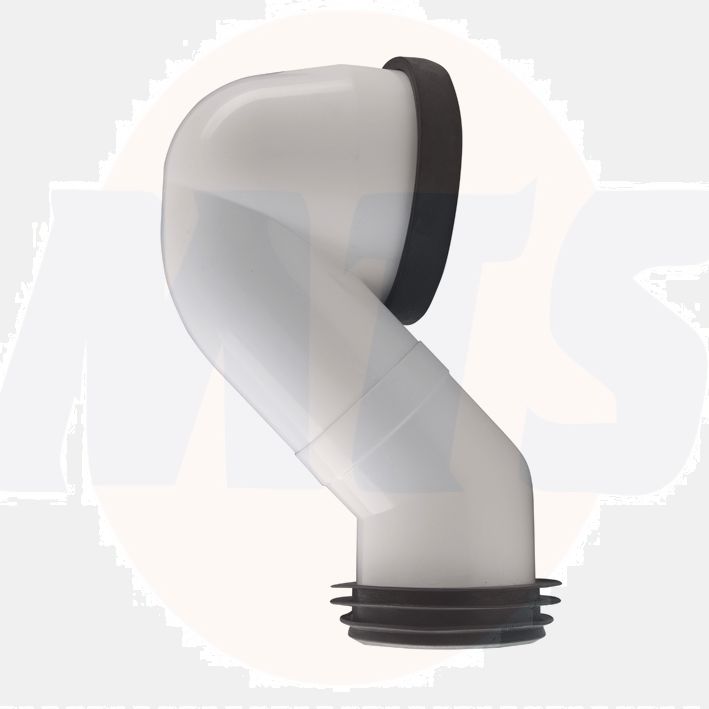 Porcelanosa Offset elbow for vertical outlet pipe with wall connection bolt and multi-seal 100044274 N499412400