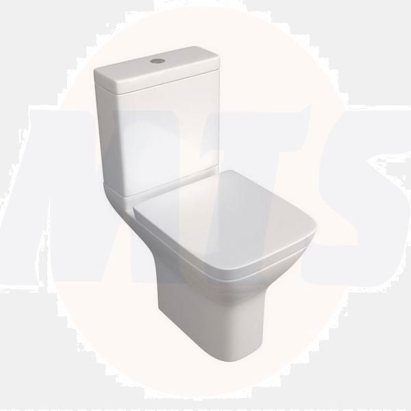 Kartell K-Vit Project Square White Close Coupled WC Pan ONLY  POT860PR