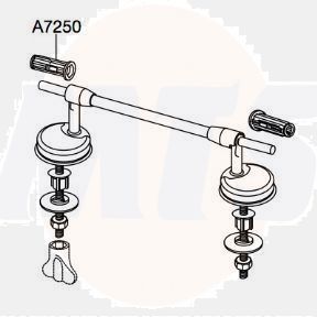 Pressalit 2000 124 Institutional Universal Toilet Seat Hinge BV7999