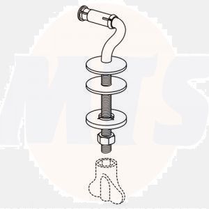 Pressalit BL2P999 Objecta set of hard chrome hinges