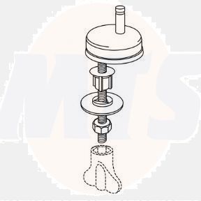 Pressalit Calmo 556 Universal Toilet Seat Hinge - D15999