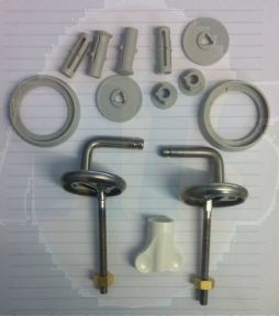 Pressalit Tivoli 2 316 Universal Toilet Seat Hinges - B13P999 / 5708590238333