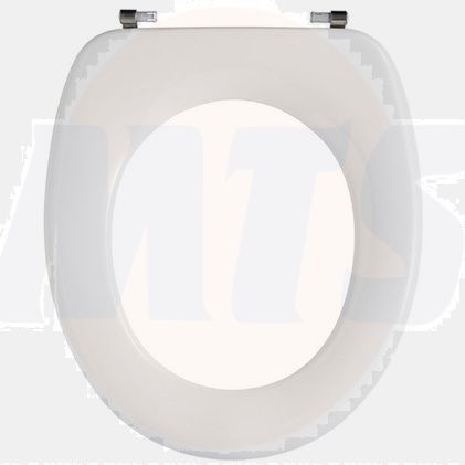 Pressalit 2000 without cover 49 Standard toilet seat without cover incl. hinge in stainless steel 49000-UN3999 / UN4 / 5708590299136