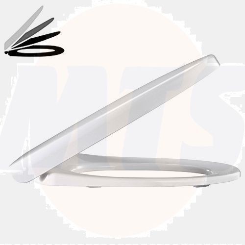 Pressalit 300+ 760000-DA7999 toilet seat with lid white