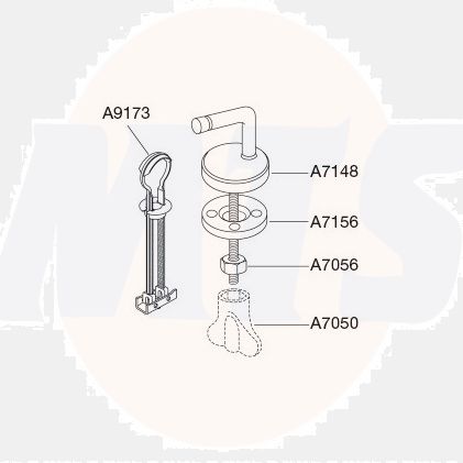 Pressalit Combi hinge univertical DH4999