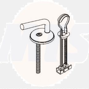 Pressalit DA9999 300+ set of hard chrome hinges