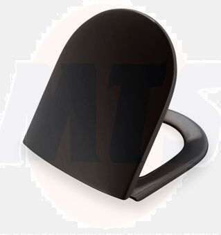 Pressalit Objecta D closet seat with lid 172111-BR7999 BLACK