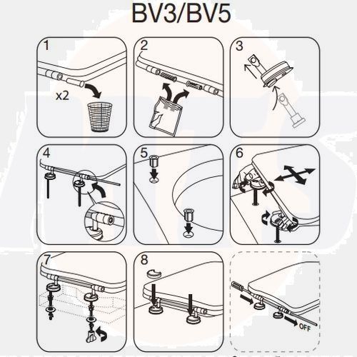 Pressalit Toilet Seat Hinges BV3