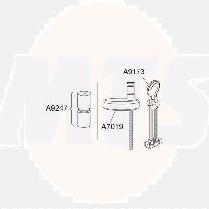 Pressalit Universal hinge kit DE9999