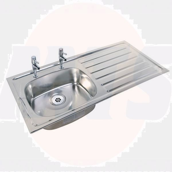 Twyford.PS8601SS.Inset.Sgl.Sink.RH.Drainer.2TH.SS..