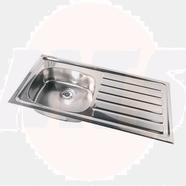 Twyford.PS8603SS.Inset.Sgl.Sink.RH.Drainer.NTH.SS..
