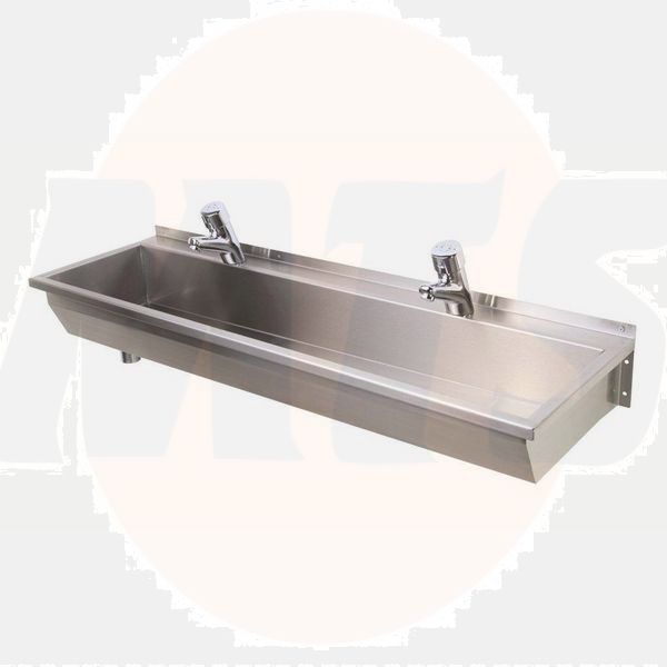 Twyford.PS9318SS.1800mm.Wash.Trough.RH.Outlet.3TH...