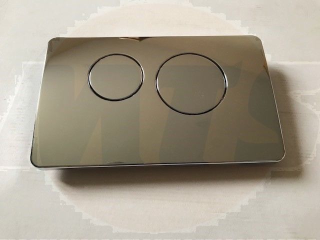 Pura Chrome Dual Flush Plate conceala toilet cistern fittings
