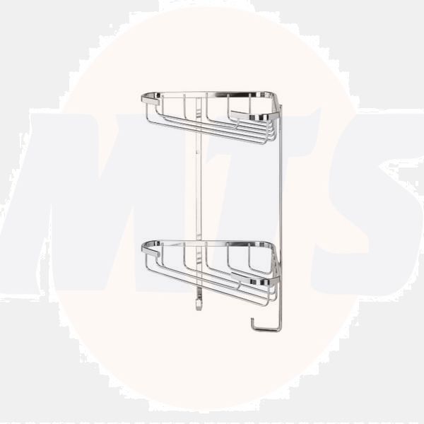 Croydex QM260841 Sm 2 Tier Corner Basket