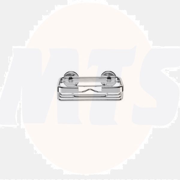 Croydex QM390841 Wire 2-Tier Corner Basket S/S