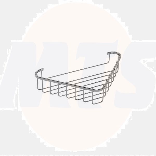 Croydex QM395941 Wire Corner Basket S/S
