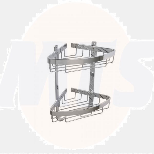 Croydex QM772841 Chunk 2 Tier Corner Basket