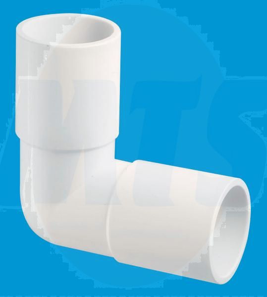 McAlpine R2 3/4in O/Flow 90degBend (600)