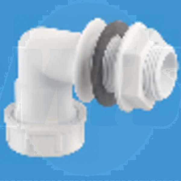 McAlpine R5M 3/4in O/Flow Universal Bent Tank Conn