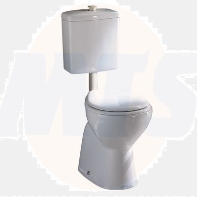 Rak Bella Link Seat White Polypropylene Seat with stainless steel hinges 