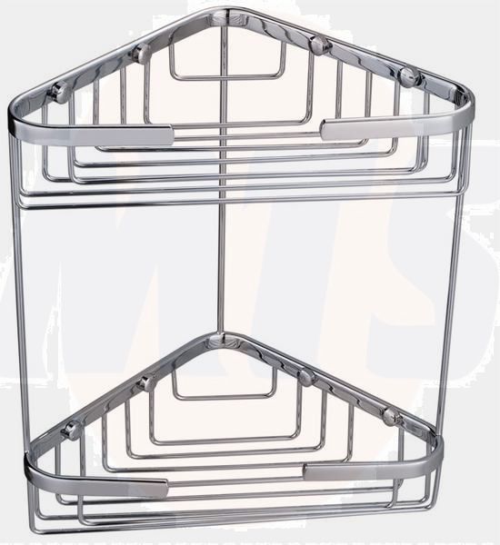 RAK Double Corner Basket Cp RAKBSK001 Bathroomsuites