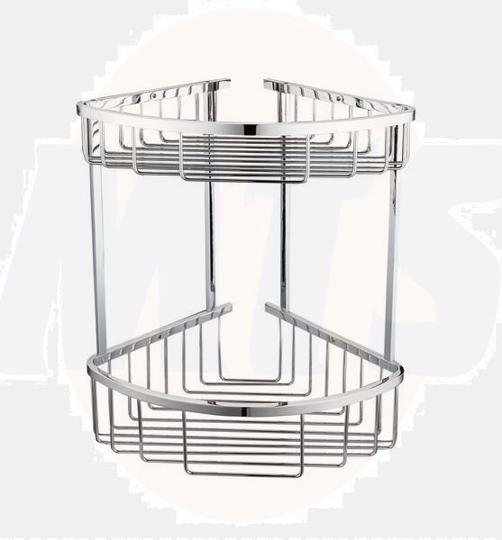 RAK Double Corner Basket Round Front Cp RAKBSK002 Bathroomsuites