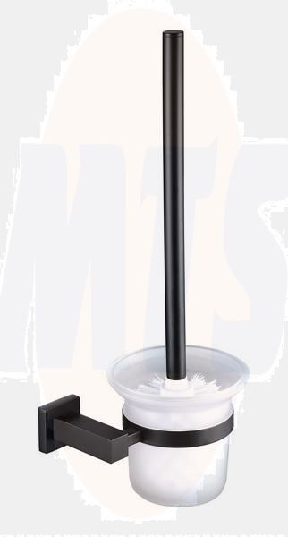RAK Cubis Toilet Brush In Black RAKCUB9908B Bathroomsuites