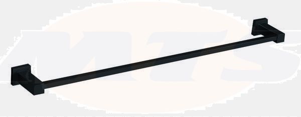 RAK Cubis Towel Rail In Black RAKCUB9910B Bathroomsuites