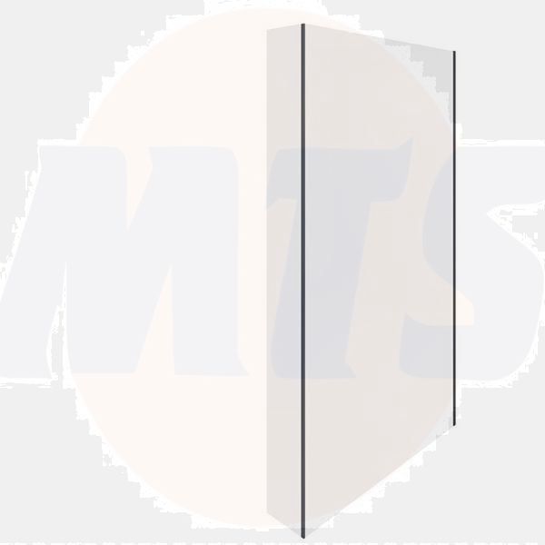 RAK Feeling Fixed Return Panel In Black RAKFRP504 Bathroomsuites