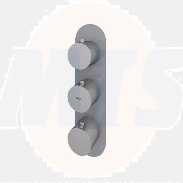 RAK Feeling Round Dual Outlet Therm Shwr Valve RAKFSV2503R Bathroomsuites