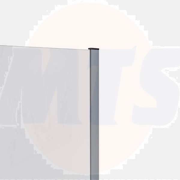 RAK Feeling Wall Profile In Grey 2000Mm RAKFWP503 Bathroomsuites