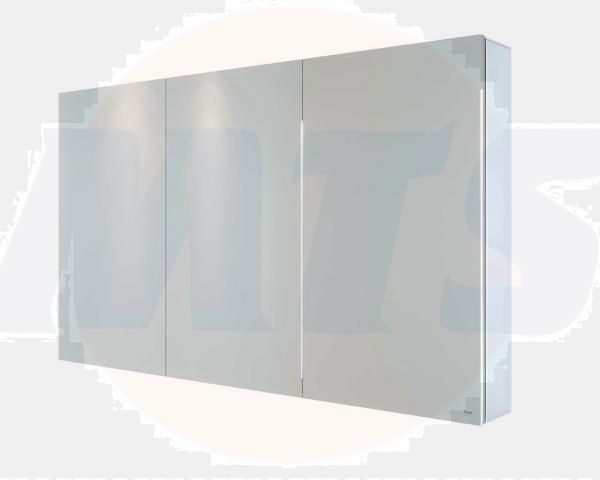 RAK Gemini Alluminium Triple Dr Mirrored Cabinet RAKGEM5003 Bathroomsuites