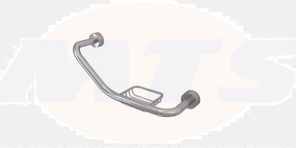 RAK Angled Grab Rail With Integrated Soap Dish RAKGRB9920 Bathroomsuites