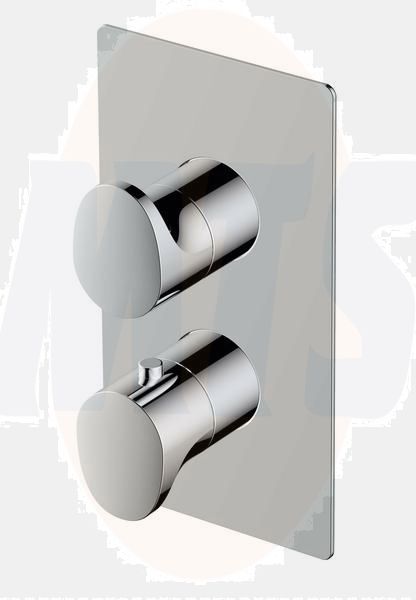 RAK Dual Outlet 2Handle Therm Conc Shwr Valve RAKITA3302C Bathroomsuites