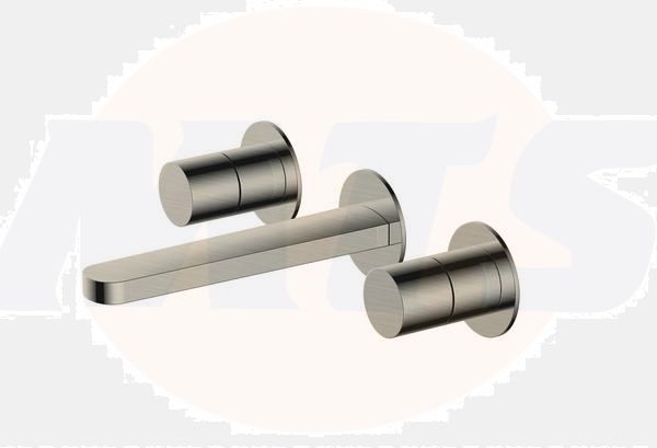 RAK Petit Round Wm 3 Hole Bsn Mxr Brushed Nickel RAKPER3010N Bathroomsuites