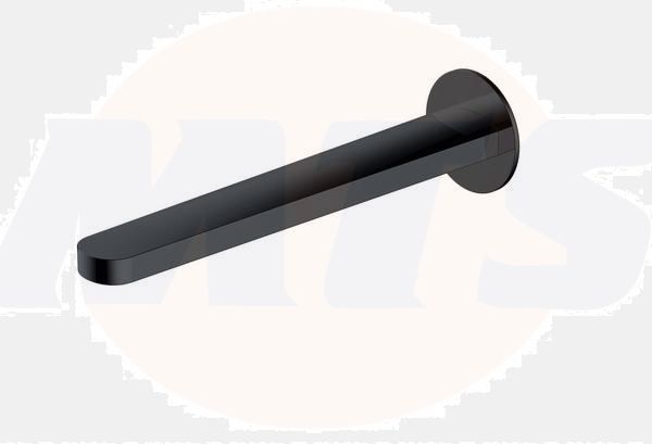 RAK Petit Round Bath Spout In Matt Black RAKPER3015B Bathroomsuites