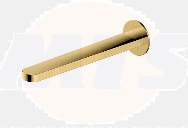 RAK Petit Round Bath Spout In Brush Gold RAKPER3015G Bathroomsuites