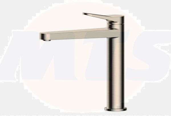 RAK Petit Round Mid Height Bsn Mxr Brushed Nickel RAKPER3016N Bathroomsuites