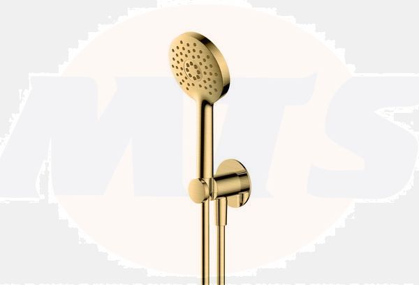 RAK Petit Round Wm Shwr Set In Brush Gold RAKPER4005G Bathroomsuites