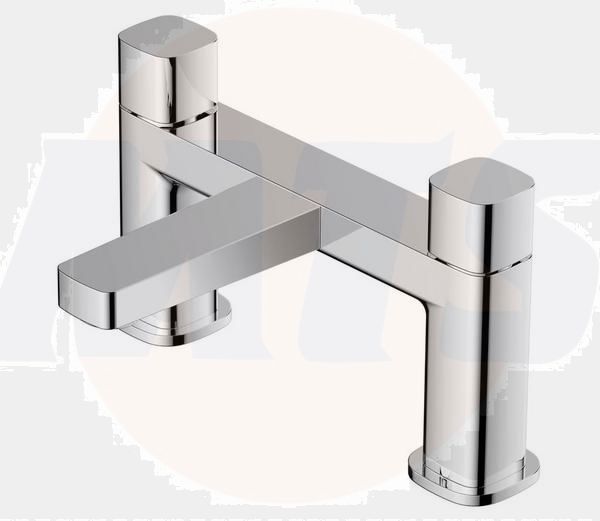 RAK Petit Sq Deck Bath Filler In Cp RAKPES3004C Bathroomsuites