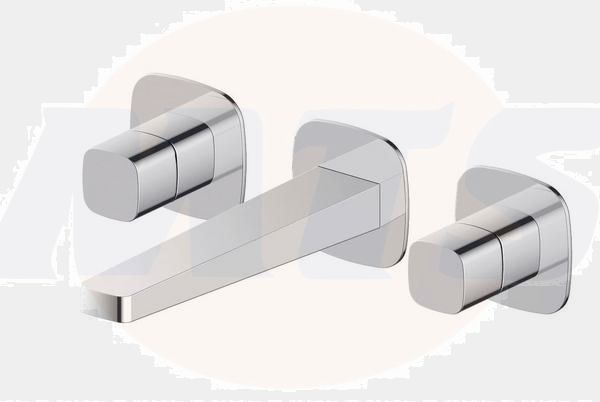 RAK Petit Sq Wm 3 Hole Bsn Mxr In Cp RAKPES3010C Bathroomsuites