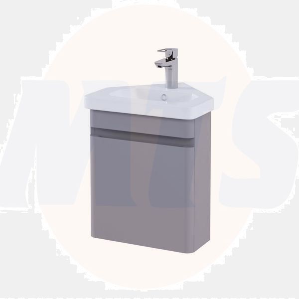 RAK Resort 450 Corner Bsn Unit In Matt Mushroom RAKRSTWBC45602 Bathroomsuites