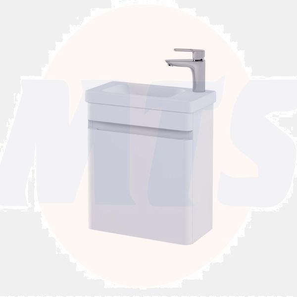 RAK Resort 450 Cloakroom Bsn Unit In Matt White RAKRSTWBU45600 Bathroomsuites