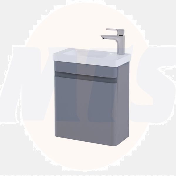 RAK Resort 450 Cloakroom Bsn Unit In Matt Grey RAKRSTWBU45603 Bathroomsuites